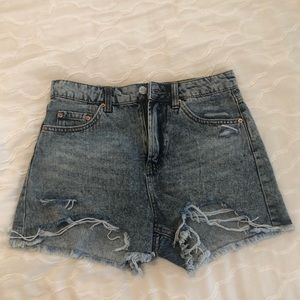 High Waisted Denim Shorts